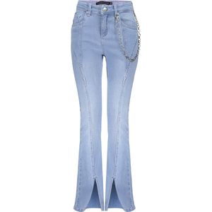 Frankie & Liberty Liberty Flared L.denim Jeans Meisjes - Broek - Blauw - Maat 164