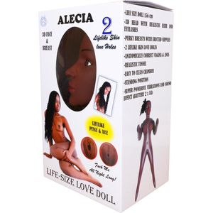 Bossoftoys - Alecia - heerlijke Zwarte vrouw - Mega opblaaspop -  59-0002