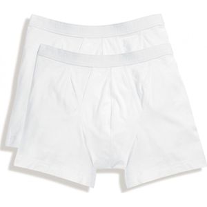 Fruit of the Loom classic boxer heren ondergoed - katoen - wit - 2-pack - Ondergoed voor heren M