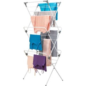 wasdroogrek met grote capaciteit opgewaardeerde versie, droogrek kleding, waslijn roestvrij staal, vouwen binnen en buiten