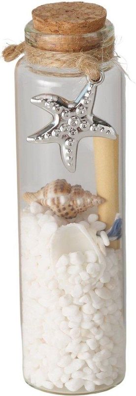 Wens fles message in a bottle Ø3xH10,5cm