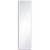 INSPIRE - Rechthoekige spiegel MILO met houten lijst - B.32 x H.122 cm - Wit hout