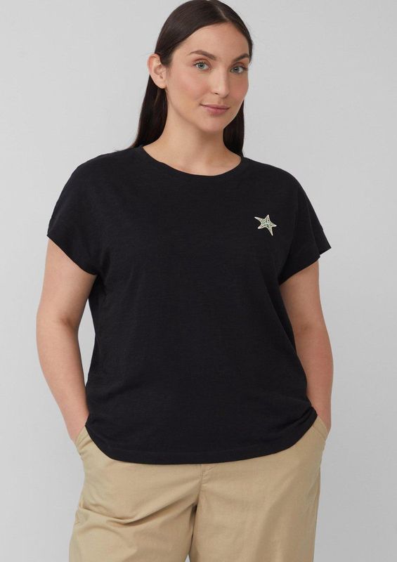 s.Oliver - T-Shirt - Zacht - Jersey - Relaxte Pasvorm