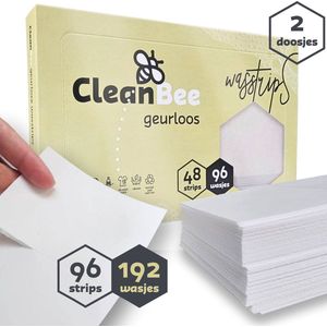 CleanBee® Wasstrips 2 x 96 Wasbeurten Geurloos - Proefpakket - Wasmiddel