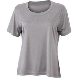 James and Nicholson Vrouwen/dames Actieve Tee (Lichtgrijs Melange)