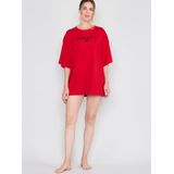 OTTO - T-shirt - Knalliges rot - Korte Mouw - Ronde Hals