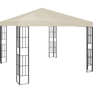 vidaXL - Prieel - 3x3 - m - crème
