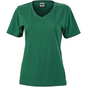 James and Nicholson Dames/dames Workwear T-Shirt (Donkergroen)