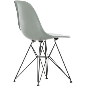 Vitra Eames DSR Fiberglass stoel zwart onderstel, sea foam green