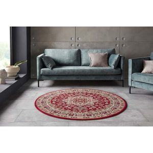 Perzisch tapijt rond Parun Täbriz - rood 160 cm rond