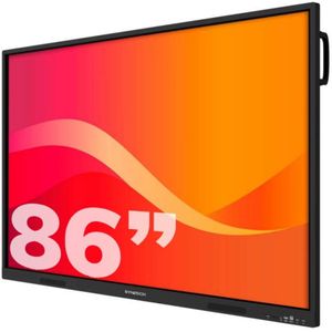 Synetech Piscis Digitale signage flatscreen 2,18 m (86"") LCD Wifi 350 cd/m² 4K Ultra HD Zwart Touchscreen Type processor Android 16/7