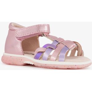 TwoDay leren meisjes sandalen metallic roze - Maat 24