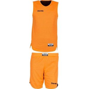 Spalding Double Face Reversible Basketbalset Kinderen - Oranje / Zwart | Maat: 116