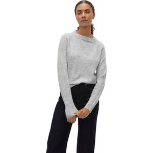 Vero Moda Dames trui VMFILUCA regular fit Grijs XL Ronde Hals Volwassenen