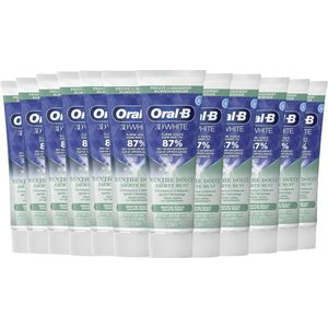 12 x Oral-B - 3D White Soft Mint - Tandpasta - Whitening - Zachte Munt - 75 ml - Tandpasta - Whitening - Tanden Bleken - Mondverzorging - Zachte Munt