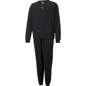PUMA Loungewear Suit FL G Meisjes Trainingspak - Zwart - Maat 140
