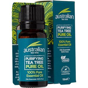 Australian Teatree Essential Oil - Tea tree Oil - acne - ontstekingsremmend - aften - zuivering - 10 ml flesje - druppeldop