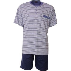 Paul Hopkins Heren shortama gestreept Blauw PHSAH1806A Maten: L