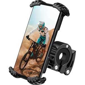 Telefoonhouder voor op de fiets, motorfietshouder, universeel, 360 graden draaibaar stuur, mobiele telefoonhouder voor iPhone 13 Pro, 12 Pro Max, Xs Max, XR, X, 8, 7, Samsung S10 S9 4,7-7,0"" smartphone