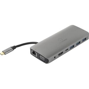 Renkforce RF-4533846 USB-C laptopdockingstation Geschikt voor merk: Universeel, Apple MacBook Incl. laadfunctie