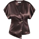 SisterS point Blouse Gevela Ve4 19489 Brown Dames Maat - XS