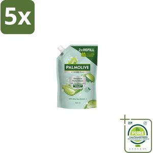 5 x Palmolive – Handzeep Navulling – Hygiene Plus Sensitive Antibacterieel – 500 ml - Grootverpakking - Handzeepnavulling - Antibacterieel - Hygiëne - Keukenhygiëne - Anti-geur