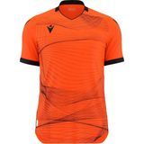 Macron Wyvern Eco Shirt Korte Mouw Kinderen - Oranje / Zwart | Maat: 7-8 Y