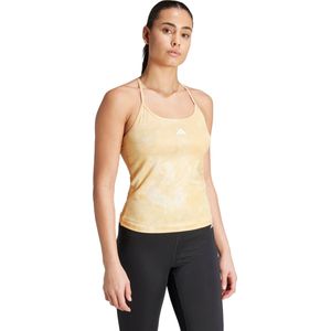 adidas Performance Train Essentials AOP Flower Tie-Dye Tanktop - Dames - Geel- S