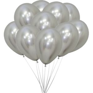 Ballon Zilver 30 CM | unisex | Voor Gender Reveal en Babyshower