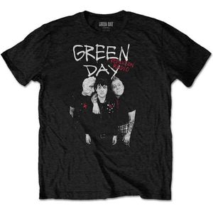 Green Day - Red Hot Heren T-shirt - S - Zwart