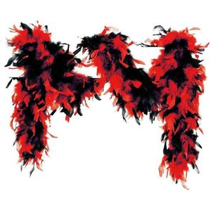 Boa gemeleerd zwart/rood 65gram 180cm lang