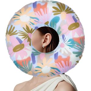 Donutkussen voor Zijslapers - Katoenen Piercing Kussen voor Oorpijnverlichting