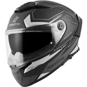 Bogotto FF118 Vilial Mat Zwart Grijs Integraalhelm - Maat M - Helm