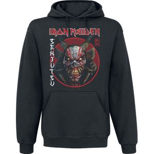Iron Maiden Senjutsu Eddie Face Circle Heren Trui met capuchon - zwart - M
