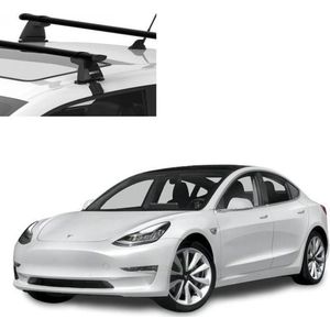 Tesla Model 3 Dakdrager Yakima Dakdragers Zwart Auto Exterieur Accessoires Nederland en België