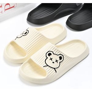 Nieuwe Stijl Zomer - Cartoon Print - Beer - Eva - Slippers- Huishoudelijke- Antislip - Zachte Bodem - Badkamer - Sandalen - Vrouwen - Mannen - Thuis