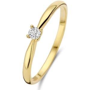 Isabel Bernard De la Paix Celesse 14 karaat gouden ring | diamant 0.07 ct | - Goudkleurig