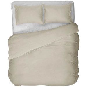 Kayori - Susa - Flanellen Dekbedovertrek - Offwhite - Lits-jumeaux 240x200/220 + 2 Slopen