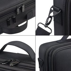 Cosmeticakoffer Travel Beauty Case - Klein - Rode lippen - Medium - Zwart - 34.5*11*24cm nagelstyliste koffer