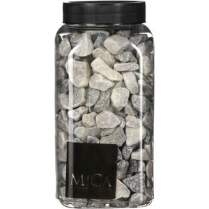 Lichtgrijs Medium Decoratie Steentjes 650ml - Mica Decorations