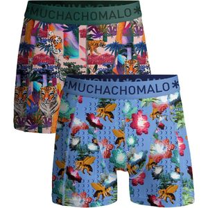 Muchachomalo Heren Boxershorts - 2 Pack - Maat L - 95% Katoen - Mannen Onderbroek