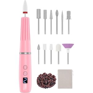 Nagelfrees Bitjes - Pedicureset Electrisch - Manicure Set - Roze