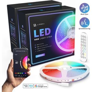 Lideka® - Slimme LED Strip - 2x 3 Meter Pakket - RGB Verlichting - Zelfklevend - Kleurverandering - IP65 - Light Strips - Licht Strip - Led Verlichting