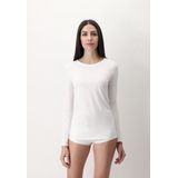 Oroblu - Perfect Line - T-Shirt - Wit - Lange Mouwen