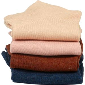 ADA® - Bamboe sokken dames - Enkelsokken - Sneakersokken - Ademend, Antibacterieel - 35/38 - 4 paar, Set van 4 kleuren