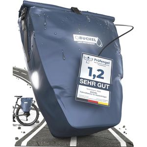 Waterdichte Fietstas voor Bagagedrager - 25,4 Liter - Met Draaggreep en Schouderriem