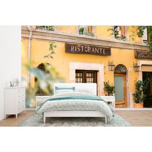 Rome - Restaurant - Geel - Planten - Deur - Behangpapier