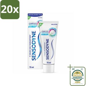 20 x Sensodyne - Tandpasta - Complete Protection + Cool Mint - Koele Munt - 75 ml - Grootverpakking - Gevoelige Tanden - Tandpasta - Mondverzorging - Tandgevoeligheid - Cool Mint