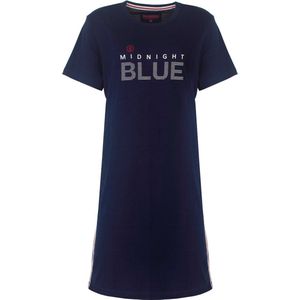 Irresistible Dames Nachthemd - Slaapkleedje - Navy Blauw - Maat M