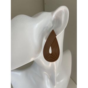 Oorknoppen waterdruppel bruin | Moederdag | Verjaardagscadeau| Cadeautje| Valentijnsdag| Kado | sieraden | vaderdag | oorbellen | oorsieraden